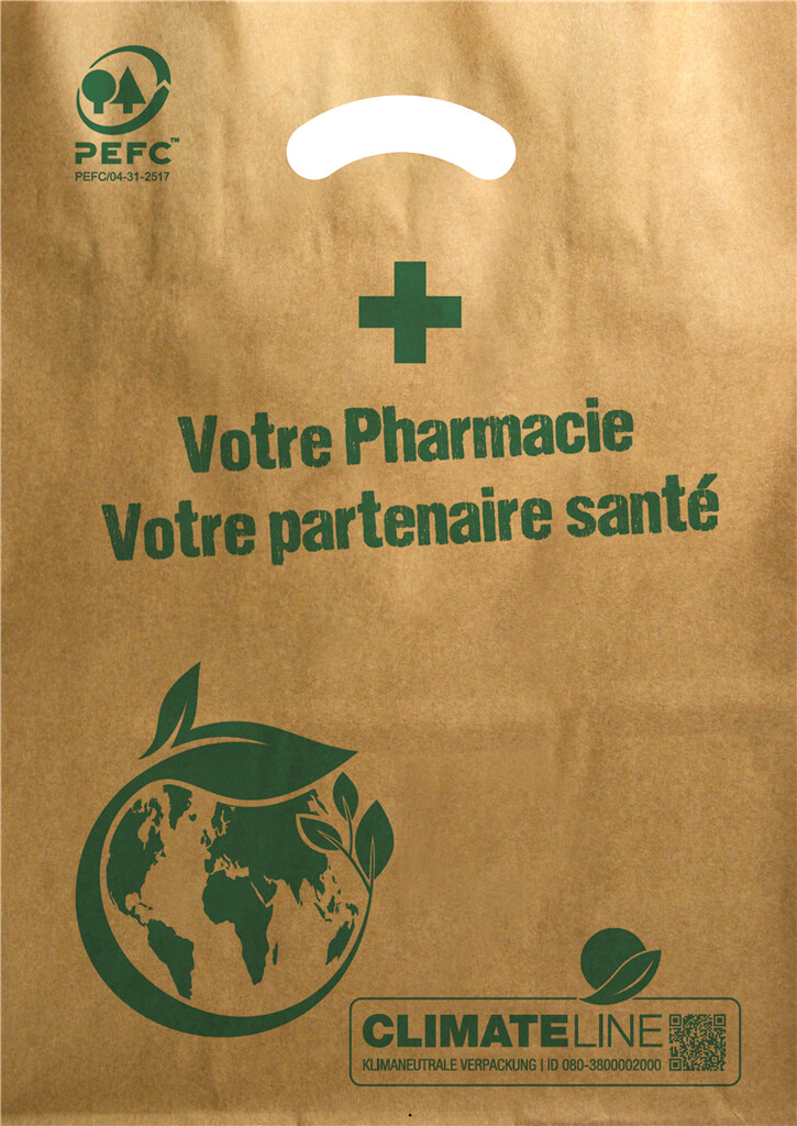 <p>Sachet en papier recyclé motif Officine</p>