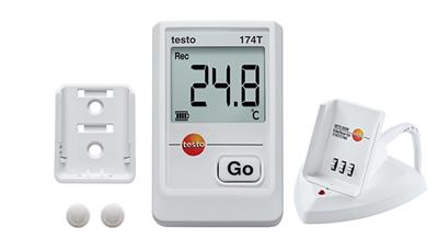 <p>testo ® 174-T: enregistreur de température sans fil avec station lecture des températures</p>