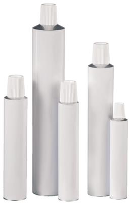 Tubes en aluminium blancs cylindriques 15 ml