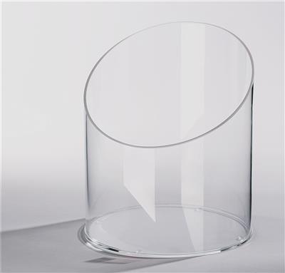 <p>Présentoir rond de comptoir, verre acrylique, transparent, diamètre:200mm x hauteur: 240mm. Epaisseur: 3 mm</p>