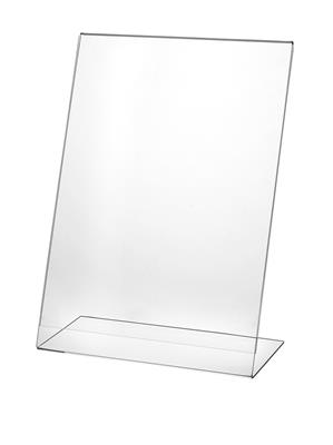 <p>Porte-visuel incliné en verre acrylique format A4</p>