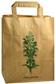 <p>Sac 5 litres, 22x28x10cm, en papier kraft brun, qualité 70 g /m2, avec impression recto / verso, motif: plante: SALVIA PRATENSIS en vert, avec anses.  </p>