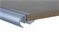 <p>Porte-bandeaux galbés pour étagères en verre et en bois (39 x 800 mm), Transparent/Blanc, Épaisseur 5-10 mm</p>